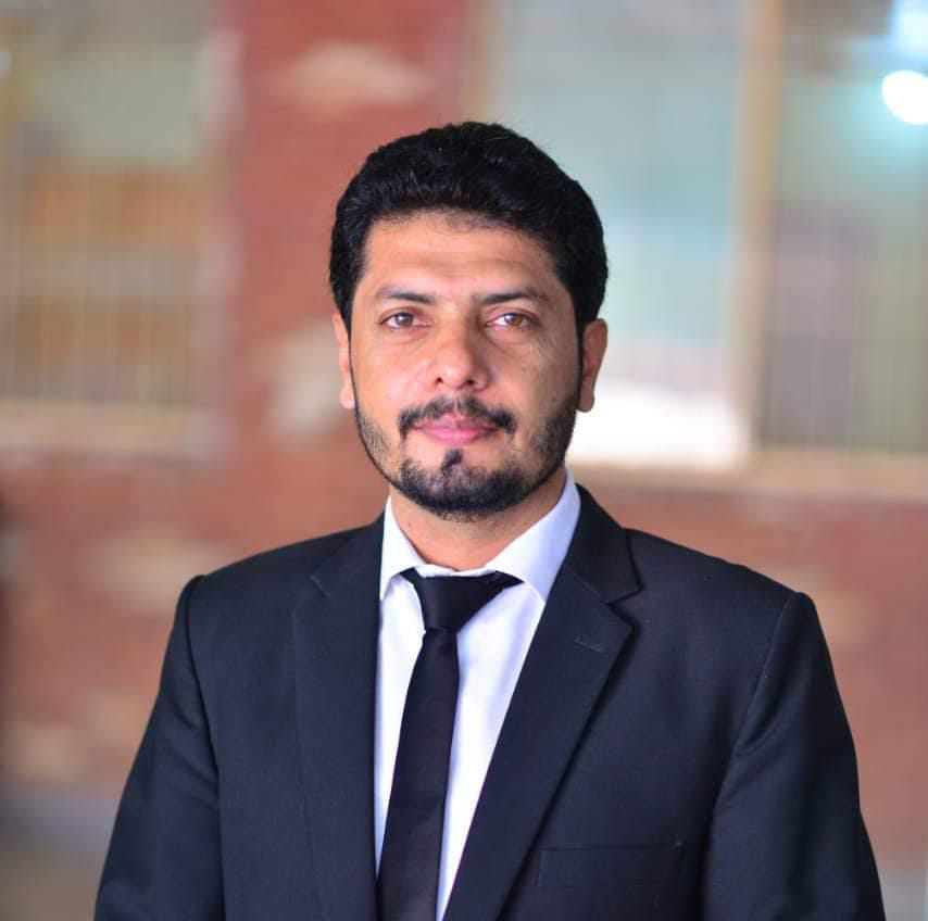 Portrait of Adv Asim Riaz, Legal Advisor, UEWS