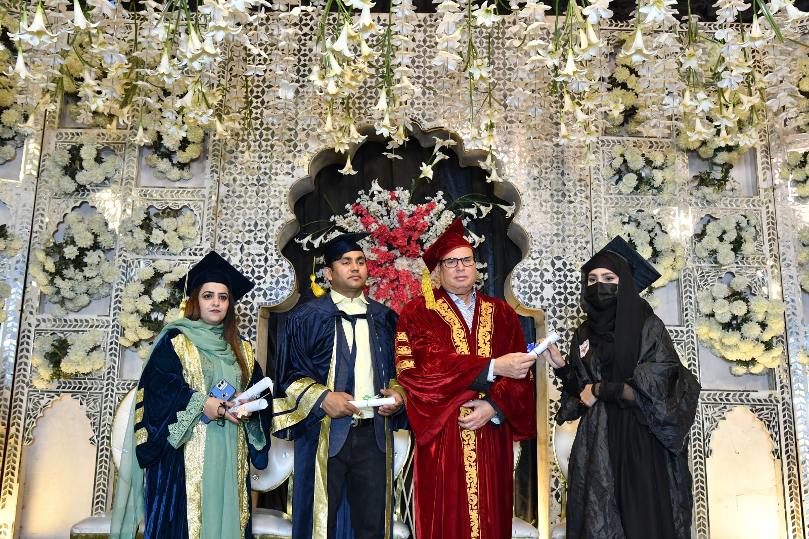 Graduates receiving their degrees at the UEWS convocation